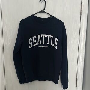 Seattle Washington women’s Navy blue sweatshirt